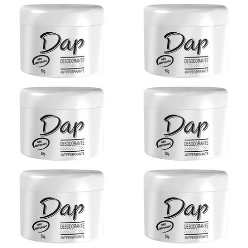 Dap S/ Perfume Desodorante Creme 55g (kit C/06)