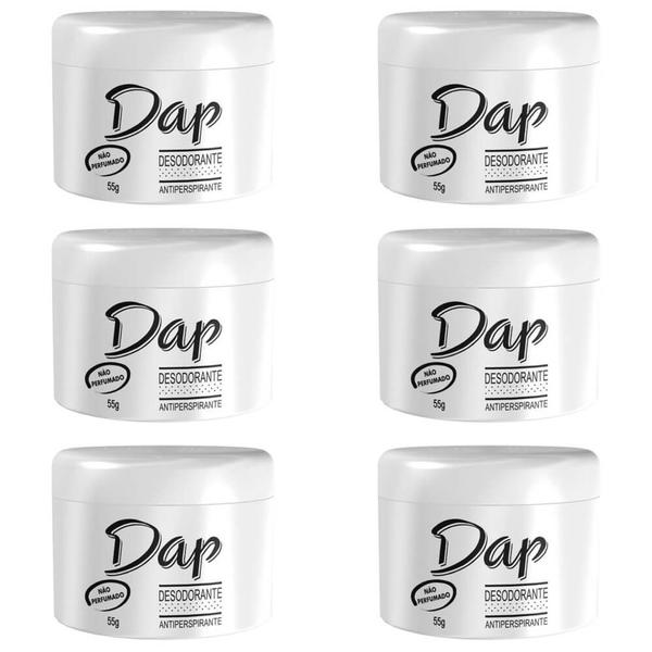 Dap S/ Perfume Desodorante Creme 55g (Kit C/06)