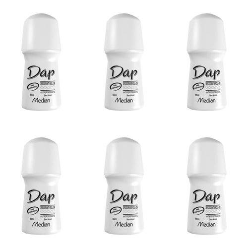 Dap S/ Perfume Desodorante Rollon 55ml (kit C/06)