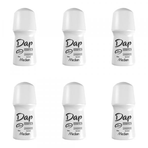 Dap S/ Perfume Desodorante Rollon 55ml (Kit C/06)