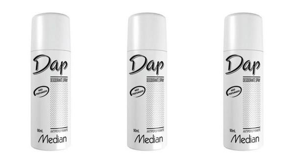 Dap S/ Perfume Desodorante Spray 90ml (Kit C/03)