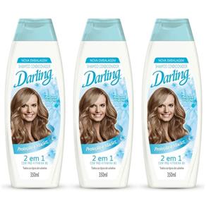 Darling 2em1 Shampoo 350ml - Kit com 03