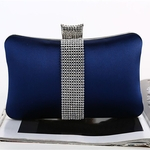 Das mulheres Evening Handbag Diamante Pillow clutchbag Shaped Shoulder Cruz Bag