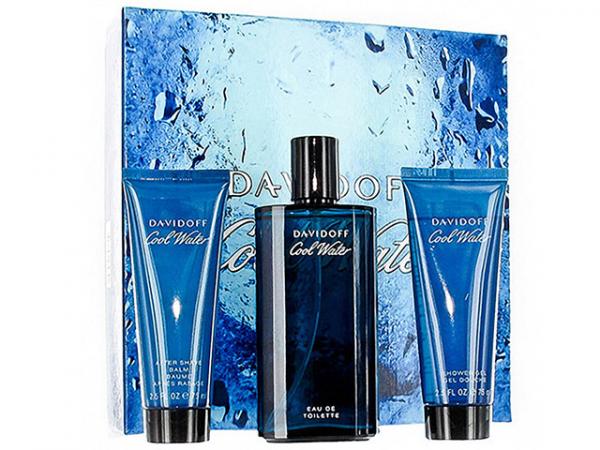 Davidoff Coffret Perfume Masculino Cool Water - Edt 125 Ml + Shower Gel 75ml + After Shave 75ml