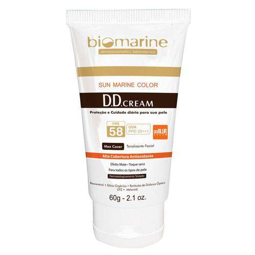 Dd Blur Cream Fps58 Biomarine - Tratamento Antimanchas 60g