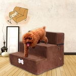 De alta densidade esponja Pet Stair antiderrapante inferior Pet Bed Cat Dog Ramp 3 etapas