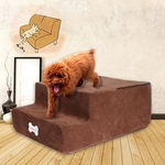 De alta densidade esponja Pet Stair antiderrapante inferior Pet Bed Cat Dog Rampa 2 etapas