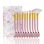 De composi??o bonito Pink Flamingo Set escova de sobrancelha escova Funda??o Escovas