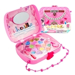 -De-rosa das crianças das crianças do bebé Brinquedos Play House Princesa Maquiagem Cosméticos Saco do presente