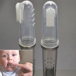 Dedo Do Bebê Escova De Dentes Dentes Macios Silicone Escova De Massagem Limpa Para Bebê Infantil