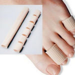 Dedo Toe Protetores Tecido Gel Tubo Bandage Guarda alívio da dor