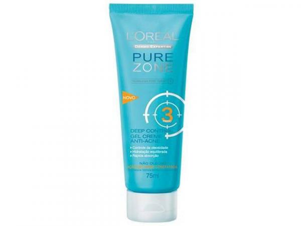 Deep-Control Gel Creme Anti-acne Pure Zone Dermo - Expertise 75ml Loréal Paris