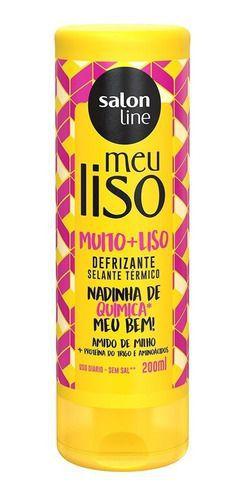 Defrizante Meu Liso Muito+liso Amido Milho 200ml Salon Line
