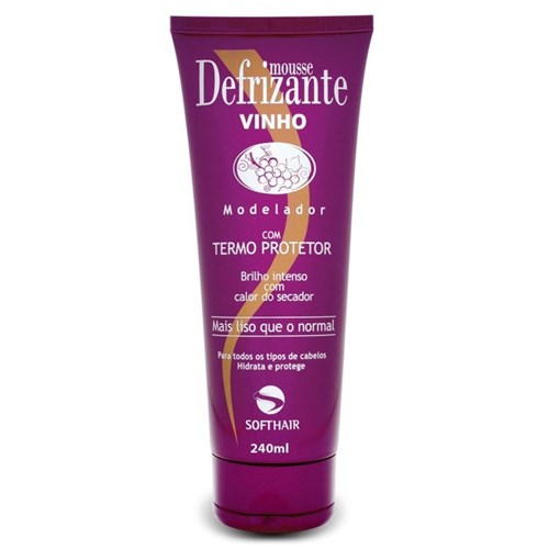 Defrizante Vinho Soft Hair Termo Protetor 240Ml