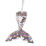 Delicada cauda Sequins Reflective Sereia Chaveiro Keychain Pendant para Decoração Saco