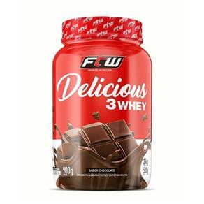 Delicious 3 Whey 900g Chocolate Ftw - Chocolate - 900 G