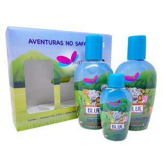 Delikad Kids Safari Blue Kit - Shampoo + Condicionador + Colônia Kit