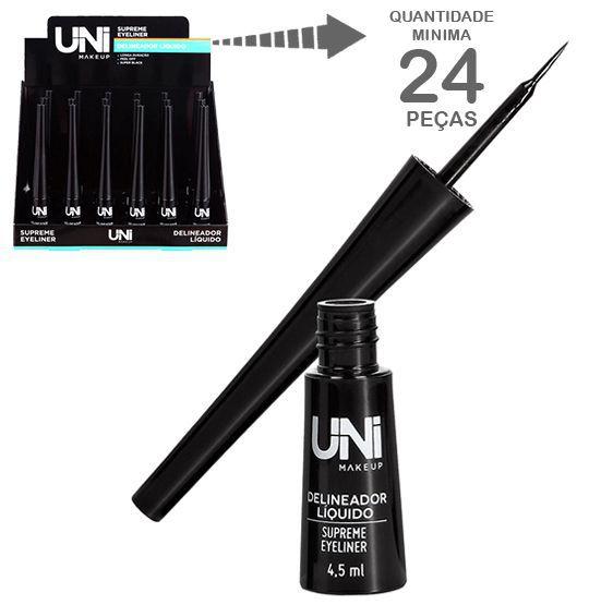 Delineador Liquido Supreme Super Black 4,5ml - Uni Makeup