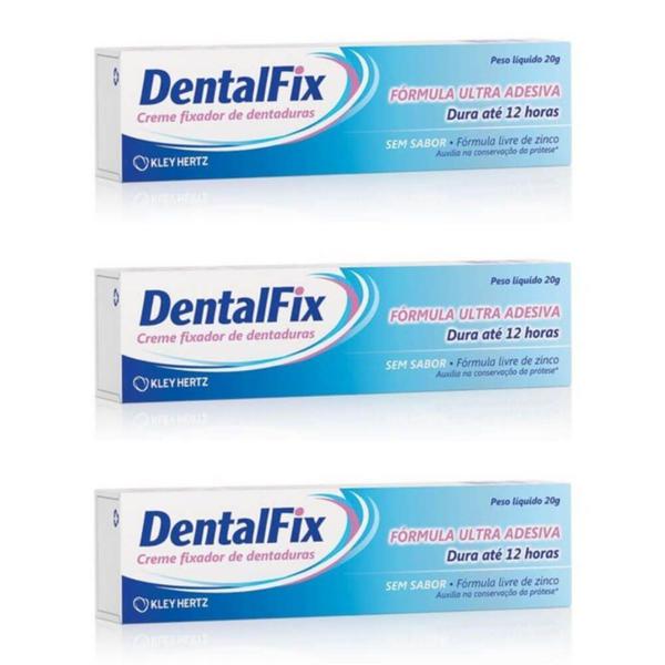 Dentalfix Fixador de Dentadura Tradicional 20g (kit C/03)