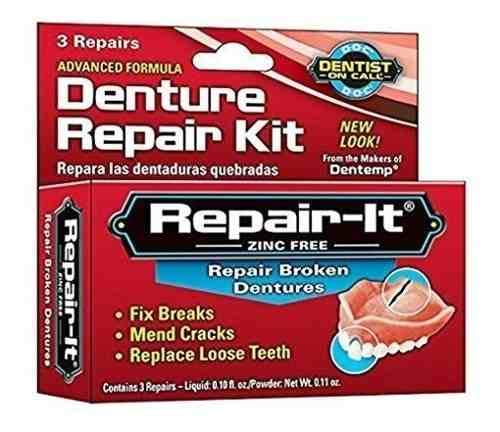 Denture Repair Kit - Reparo P/Dentadura C/ 3 Pack