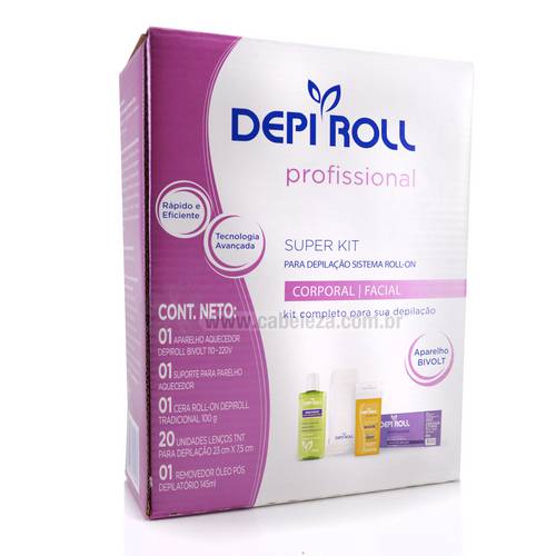 Depi Roll Kit para Depilação Roll-On Bivolt