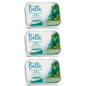 Depil Bella Algas Cera Depilatória Quente 250g - Kit com 03