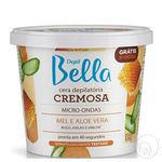 Depil Bella - Cera Cremosa Micro-ondas Mel e Aloe Vera - 100g