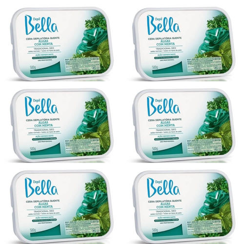 Depil Bella Cera Depilatória Algas 500g (kit C/06)