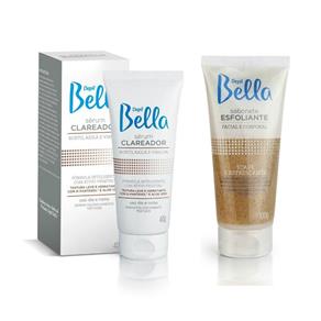 Depil Bella Kit Serum Clareador e Sabonete Esfoliante Facial, Axila e Virilha - 40g + 100G