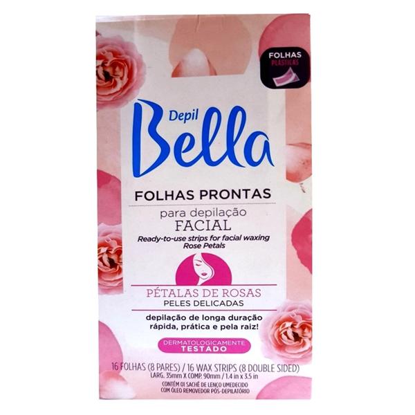 Depil Bella Pétalas de Rosas Folhas Depilatórias Prontas Corporal C/16