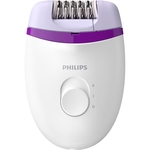 Depilador eletrico satinelle essential philips bre225/00 branco e roxo