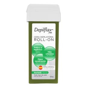 Depilflax Hortelã Cera Depilatória Rollon 100g
