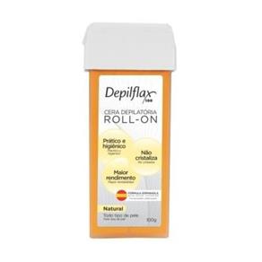 Depilflax Natural Cera Depilatória Rollon 100g