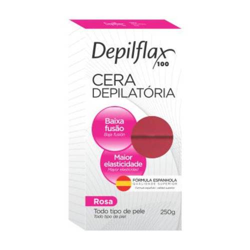 Depilflax Rosa Cera Depilatória Quente 250g