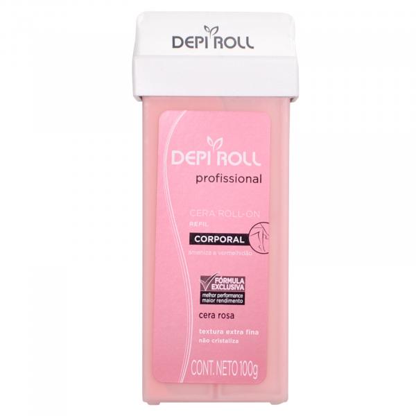 DepiRoll Refil de Cera Roll-On Rosa 100g - Depi Roll