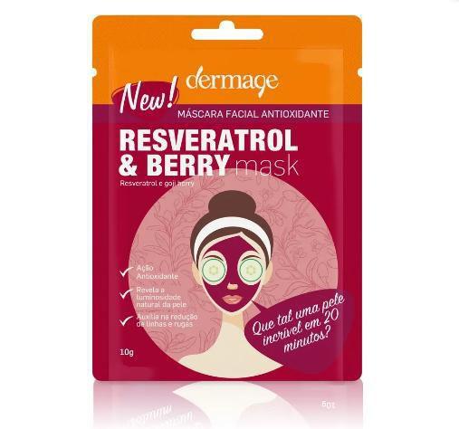 Dermage Máscara Facial Antioxidante Resveratrol & Berry 10g