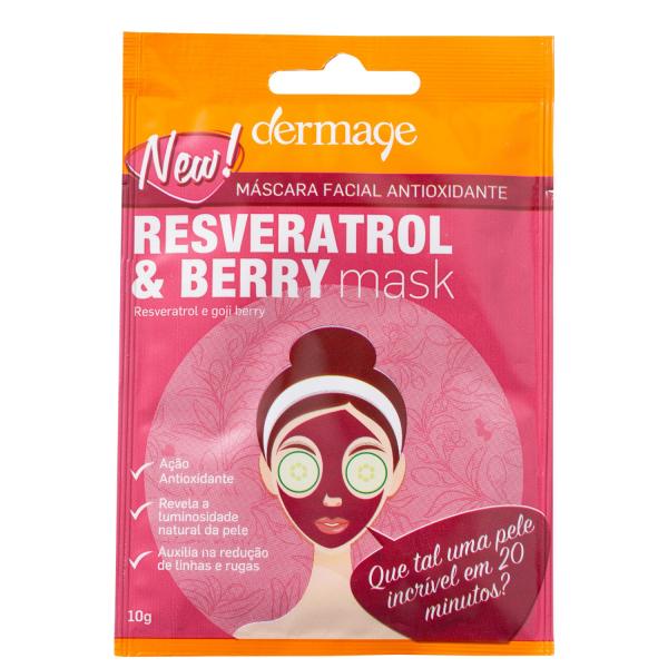Dermage Resveratrol e Berry - Máscara Facial 10g