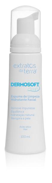 Dermosoft Clean Espuma de Limpeza Facial 100 Ml Extratos da Terra