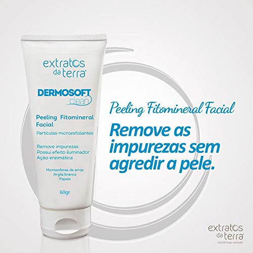 Dermosoft Clean Peeling Fitomineral Facial 180 G Extratos da Terra