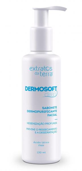 Dermosoft Clean Sabonete Dermopurificante Facial 130ml Extratos da Terra
