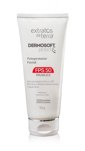 Dermosoft Protect Foto Protetor Facial Fps 50g Extratos da Terra