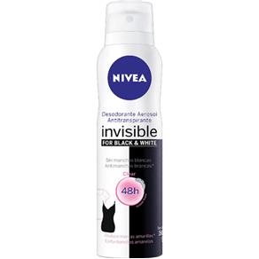 Des Nivea Aer Fem Invisibl Black/White 150Ml
