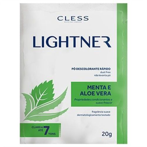 Descolorante Lightner Menta e Aloevera (12un. de 20g Cada)