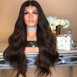 Wish New European And American-Style Wig Black Wig Womens Carve Long Curly Hair Rose Mesh Wig Manufacturers Spot Wholesale