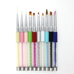 Desenho Pen Nail Art Liner Universal pena pintura UV Gel Brushes prego