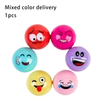 Desenhos animados Express?o Facial criativa batom colorido Bola Hidratante Lip Gloss