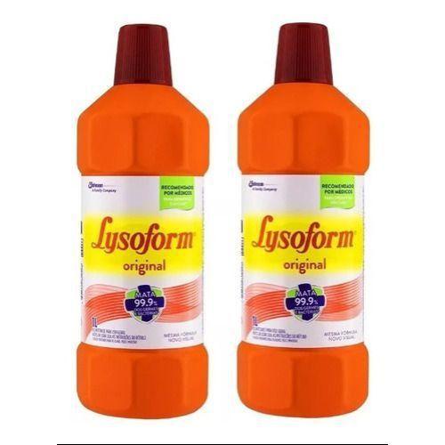 Desinfetante Lysoform Bactericida Original 1 Litro(kit 2und)