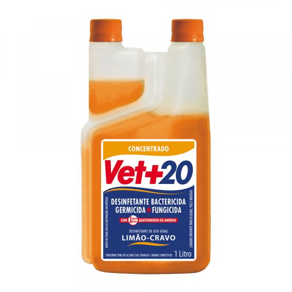 Desinfetante Vet+20 Bactericida - Limão e Cravo