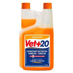 Desinfetante Vet+20 Limao Cravo Bactericida 2L