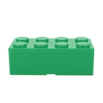 Desktop Maquiagem Cosmetic Ferramentas de Armazenamento Caso Box DIY Building Blocks Container Organizer Verde